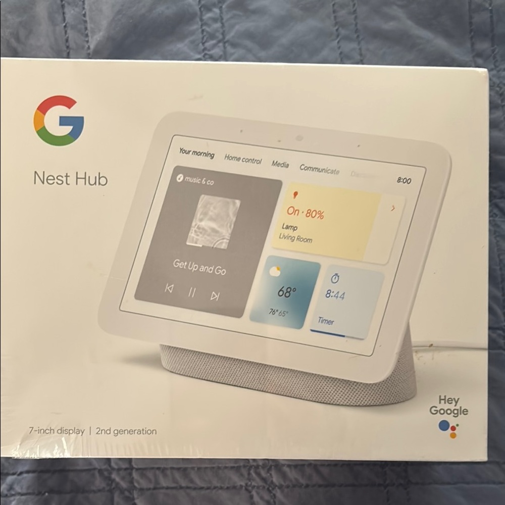 Google Nest Hub with White and Gray Design
